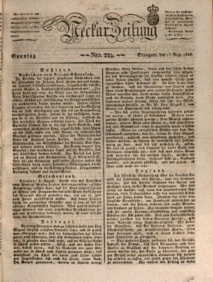 Neckar-Zeitung Sonntag 17. August 1828