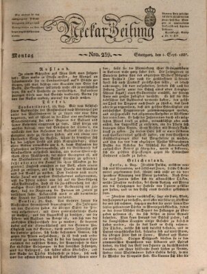 Neckar-Zeitung Montag 1. September 1828