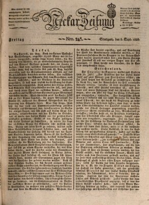 Neckar-Zeitung Freitag 5. September 1828