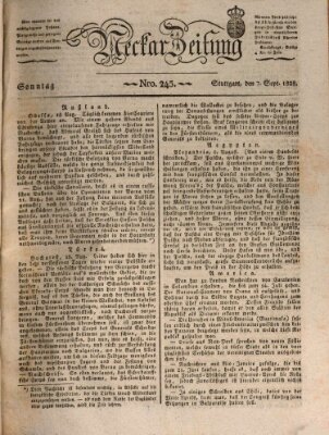 Neckar-Zeitung Sonntag 7. September 1828