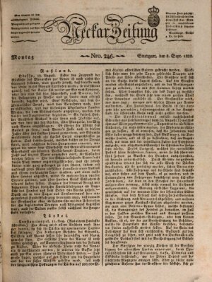 Neckar-Zeitung Montag 8. September 1828