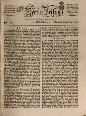 Neckar-Zeitung Freitag 12. September 1828