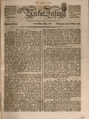 Neckar-Zeitung Donnerstag 18. September 1828