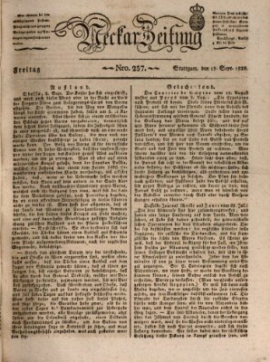 Neckar-Zeitung Freitag 19. September 1828