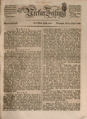 Neckar-Zeitung Samstag 20. September 1828