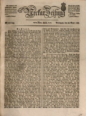 Neckar-Zeitung Montag 22. September 1828