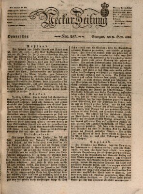 Neckar-Zeitung Donnerstag 25. September 1828