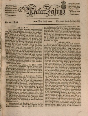 Neckar-Zeitung Donnerstag 2. Oktober 1828