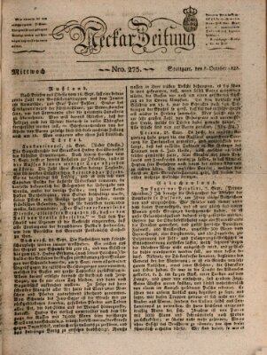 Neckar-Zeitung Mittwoch 8. Oktober 1828