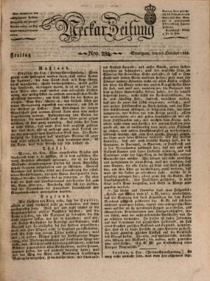 Neckar-Zeitung Freitag 17. Oktober 1828