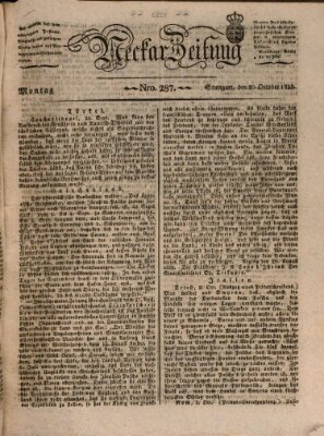 Neckar-Zeitung Montag 20. Oktober 1828