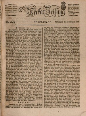 Neckar-Zeitung Montag 27. Oktober 1828