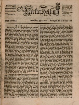 Neckar-Zeitung Donnerstag 30. Oktober 1828