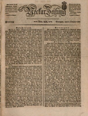 Neckar-Zeitung Freitag 31. Oktober 1828