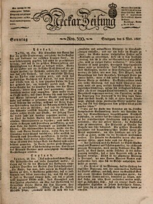 Neckar-Zeitung Sonntag 2. November 1828