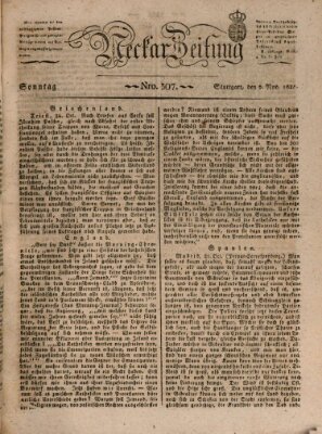 Neckar-Zeitung Sonntag 9. November 1828