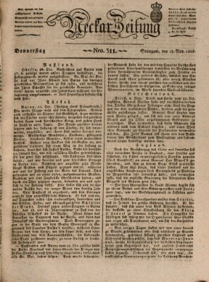 Neckar-Zeitung Donnerstag 13. November 1828