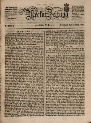 Neckar-Zeitung Freitag 14. November 1828