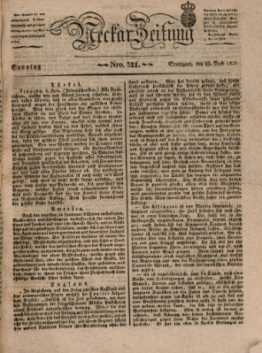 Neckar-Zeitung Sonntag 23. November 1828