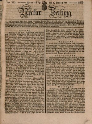 Neckar-Zeitung Donnerstag 4. Dezember 1828