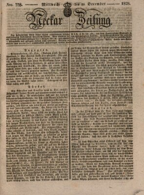 Neckar-Zeitung Mittwoch 10. Dezember 1828