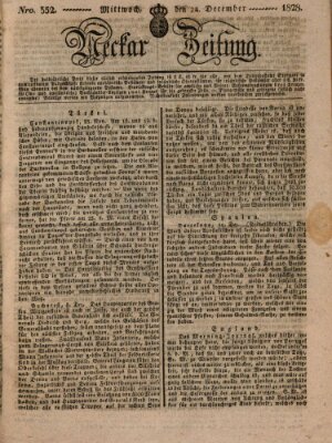 Neckar-Zeitung Mittwoch 24. Dezember 1828