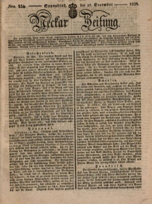 Neckar-Zeitung Samstag 27. Dezember 1828