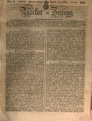 Neckar-Zeitung Donnerstag 8. Januar 1829