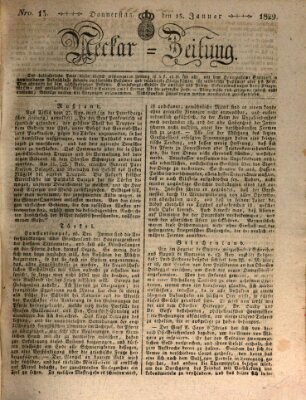 Neckar-Zeitung Donnerstag 15. Januar 1829