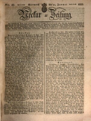 Neckar-Zeitung Mittwoch 21. Januar 1829