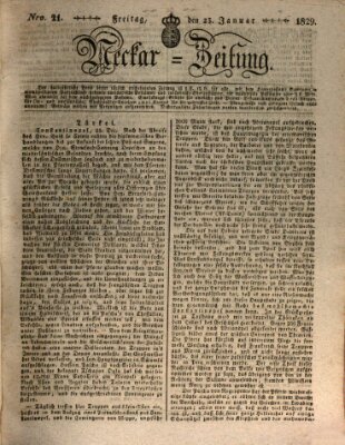 Neckar-Zeitung Freitag 23. Januar 1829