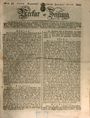 Neckar-Zeitung Sonntag 25. Januar 1829