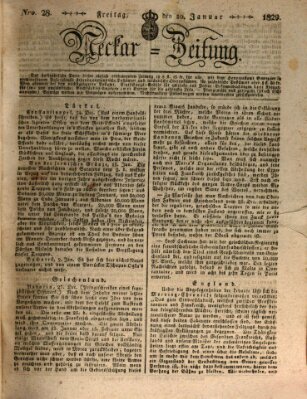 Neckar-Zeitung Freitag 30. Januar 1829