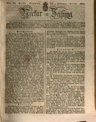 Neckar-Zeitung Sonntag 1. Februar 1829