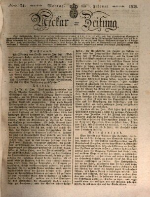 Neckar-Zeitung Montag 2. Februar 1829