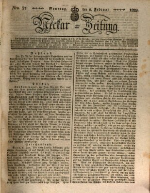 Neckar-Zeitung Sonntag 8. Februar 1829