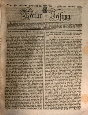 Neckar-Zeitung Donnerstag 12. Februar 1829