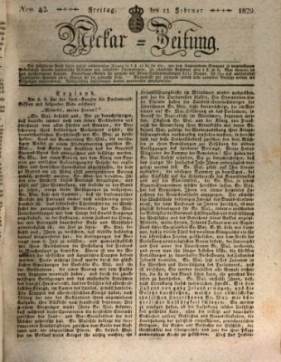 Neckar-Zeitung Freitag 13. Februar 1829