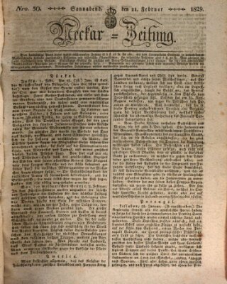 Neckar-Zeitung Samstag 21. Februar 1829