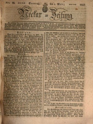 Neckar-Zeitung Sonntag 1. März 1829