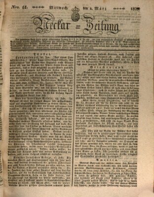 Neckar-Zeitung Mittwoch 4. März 1829