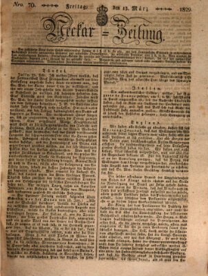 Neckar-Zeitung Freitag 13. März 1829