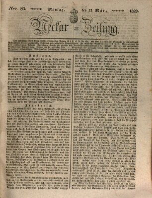 Neckar-Zeitung Montag 23. März 1829