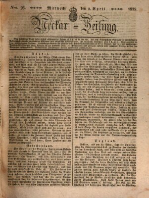 Neckar-Zeitung Mittwoch 8. April 1829