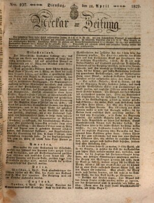 Neckar-Zeitung Montag 20. April 1829