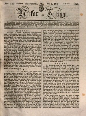 Neckar-Zeitung Donnerstag 7. Mai 1829