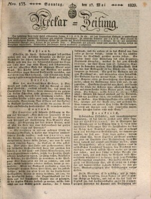 Neckar-Zeitung Sonntag 17. Mai 1829