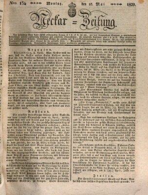 Neckar-Zeitung Montag 18. Mai 1829