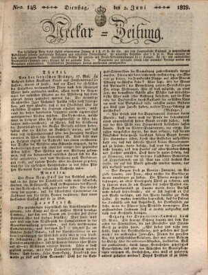 Neckar-Zeitung Dienstag 2. Juni 1829