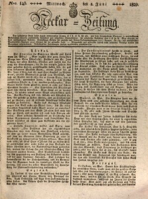 Neckar-Zeitung Mittwoch 3. Juni 1829